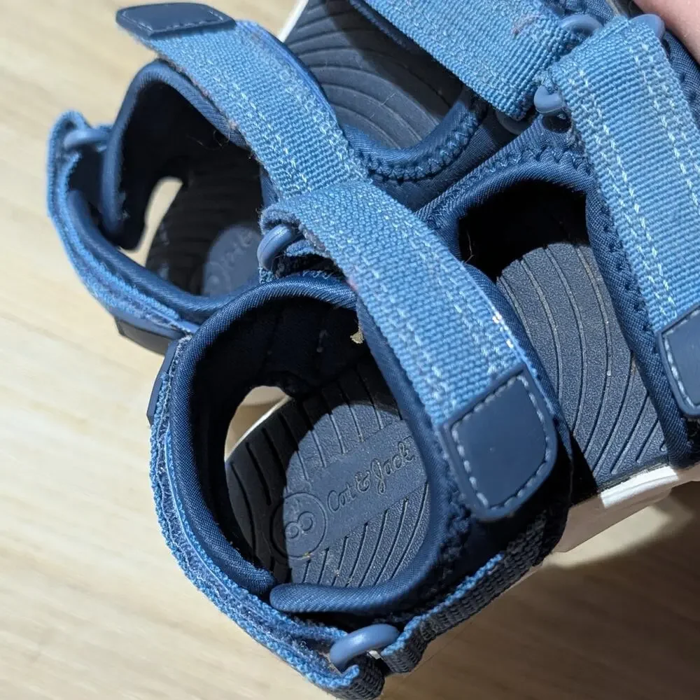 Cat & Jack | Navy Micah Adventure Hook Loop Water Sandals | Toddler Boys 8T